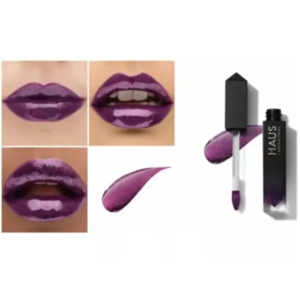 HAUS LABS by Lady Gaga LE RIOT LIP GLOSS Ultra Shine Color VIOLET DISCO